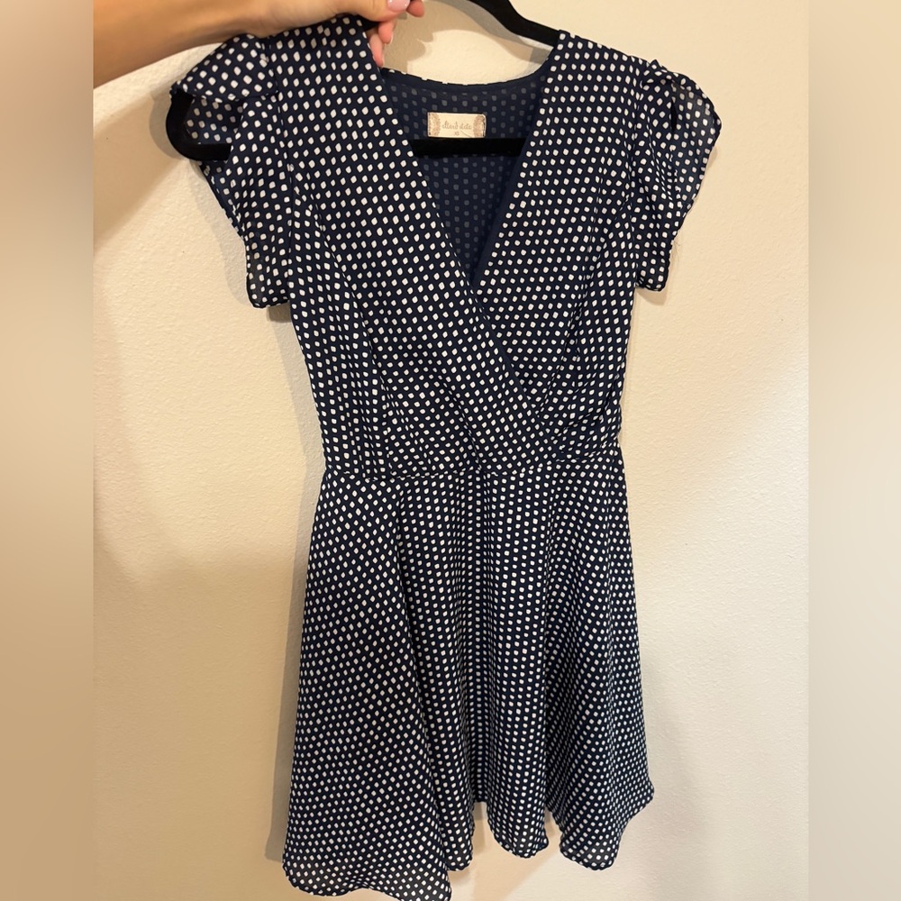 Altar’d State Navy Polka dot dress